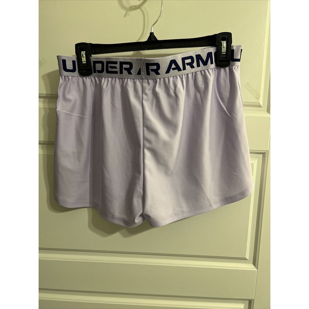 New Girls' Under Armour‎ Play Up Shorts Purple Size YXL 1363372 - Picture 2 of 2